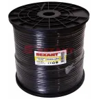 Кабель ККСВ-П +2х0,5мм, (бухта 305м), черный | 01-4004 | REXANT