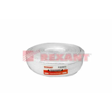 Кабель КВК-В-1,5+2x0,50 мм² (Cu/Cu) белый (бухта 200 м) | 01-4012 | REXANT