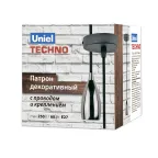 Патрон декоративный DLC-T-S32/E27 TS/1M/BL PEARL BLACK Techno с проводом (1м) и креплением Материал алюминий Цвет черный жемчуг