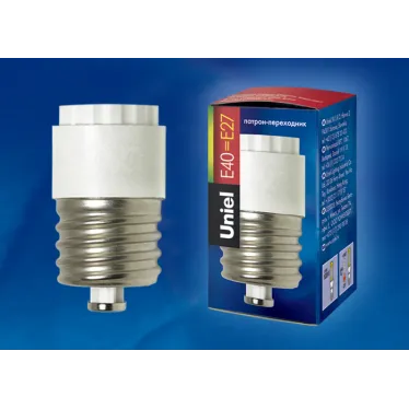 Переходник для цоколей с E40 на E27 LH40-27L BASE ADAPTOR белый
