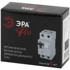 Выключатель автоматический дифференциального тока NO-901-89 АВДТ 63 C40 100мА 1P+N тип А Pro | Б0031839 | ЭРА