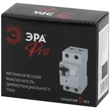 Выключатель автоматический дифференциального тока NO-901-89 АВДТ 63 C40 100мА 1P+N тип А Pro | Б0031839 | ЭРА