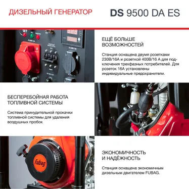 Электростанция дизельная DS 9500 DA ES