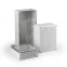 Cubo O 300X300X132 мм, метрические выбивные отверстие, серая крышка, PC, IP 66/67