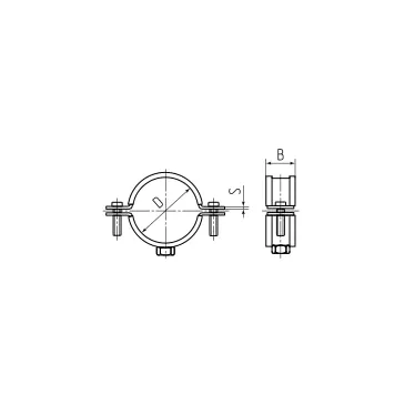 Хомут трубный ТХ 1/4''