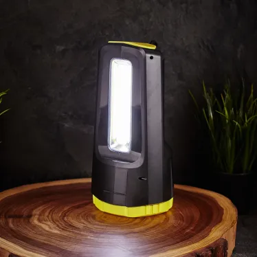 Фонарь прожекторный, 5 режимов, с наплечным ремнем и функцией Power bank, СОВ