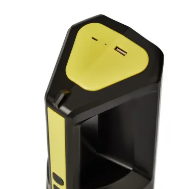 Фонарь прожекторный, 5 режимов, с наплечным ремнем и функцией Power bank, СОВ