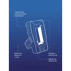 Фонарь-светильник , 5W COB + 4 White LED, 3 батарейки ААА , 180Lm,