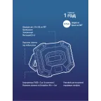 Фонарь светильник аккумуляторный рабоч 5Вт COB/съемнLi-ion18650 2х1200mAh/Powerbank/USВ,
