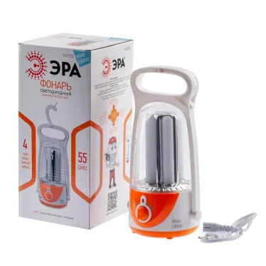 Фонарь кемпинговый 55хLED аккумулятор 4V4Ah 220В KA55S | Б0025621 | ЭРА