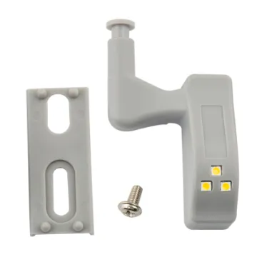 Светильник светодиодный ULK-C02 23A GREY SET2 пушлайт на петлю в кухонный шкаф, на батарейке 23A (в/к). Набор из 2 шт. Серый. ТМ Uniel