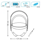Фонарь светодиодный кемпинговый 5 Вт 380 лм Голубой IP20 аккумуляторный Li-ion 3600мАч диммируемый GFL Gauss