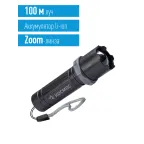 Фонарь ручной аккумуляторный 1Вт LED/линза/зум/Li-ion 14500 450mAh/ABS-пластик/USB-шнур,