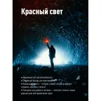 Фонарь налобный аккум/2ВтLED+1ВтSMDLED+красный/Li-ion 14500 500mAh/ABSпл/USB-шнур