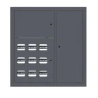                 Щит этажный 9 кв. RAL7016 3 окна в ряд по гориз. (1000х950х150) EKF PROxima
               