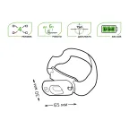 Фонарь светодиодный налобный 3 Вт 150 лм Черный IP42 аккумуляторный Li-ion 300мАч GFL Gauss
