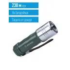 Фонарь ручной 3Вт LED/3xAAА/корпус алюминий, PC-ABS/ремешок ручной, КОСМОС