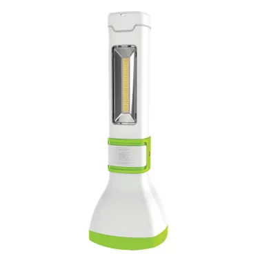Фонарь ручной аккумуляторный 5W LED + 2W COB LED, аккум. 4V 1,2 Ah, 270Lm - 3 часов, 200 Lm - 6 часов