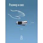Фонарь ручной 1Вт LED/3xAAА/корпус алюминий/ремешок ручной,