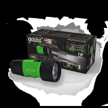 Фонарь ручной GFL103 1W 40lm NI-MH 250mAh LED 1/12/72 | GF103 | Gauss