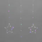 Занавес из росы с фигурами Звезд 1,5х1,15м 156LED мультиколор IP20 USB пульт управления