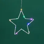 Занавес из росы с фигурами Звезд 1,5х1,15м 156LED мультиколор IP20 USB пульт управления