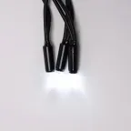 Бахрома с эффектом мерцания 3м Белый свет Провод черный ULD-B3010-200/TBK WHITE IP67