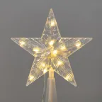 Гирлянда светодиодная из росы с макушкой на елку 9 нитей х 2м, 200LED эффект водопада теплый белый цвет 230В