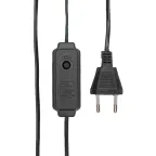Гирлянда светодиодная из росы с макушкой на елку 9 нитей х 2м, 200LED эффект водопада теплый белый цвет 230В