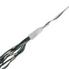 Гирлянда светодиодная из росы с макушкой на елку 9 нитей х 2м, 200LED эффект водопада теплый белый цвет 230В