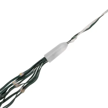 Гирлянда светодиодная из росы с макушкой на елку 9 нитей х 2м, 200LED эффект водопада теплый белый цвет 230В