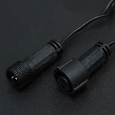 Гирлянда светодиодная Нить 10м 100 LED RGB черный ПВХ IP65 свечение с динамикой 230В