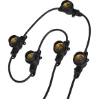 Гирлянда Белт-лайт UDL-K120 200/E27/100M IP65 BLACK BELT-LIGHT 100 м + 1,5м сетевой шнур 200 патронов E27 шаг 50см Чёрная