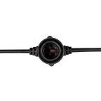 Гирлянда Belt-Light 2 жилы 50м шаг 40см 125 патронов E27 IP65 черный круглый провод