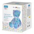 Светильник декоративный Мишка с USB проводом 80 светодиодов RGB свет Цвет корпуса радужный TM Uniel ULD-R504 USB/RGB BEAR