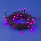 Гирлянда светодиодная 5м 50 светодиодов ULD-S0500-050/DGA PINK IP20 Розовый свет Провод зеленый