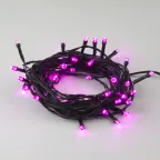 Гирлянда светодиодная 5м 50 светодиодов ULD-S0500-050/DGA PINK IP20 Розовый свет Провод зеленый
