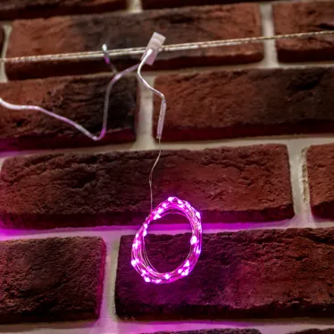 Гирлянда Светодиодный дождь из росы 3х3м розовый USB + пульт управления