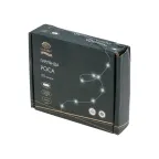 Гирлянда светодиодная Роса с контроллером 50м 500LED белый IP20 230В зеленый провод