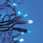 Гирлянда светодиодная с эффектом мерцания 10м Соединяемая 120 светодиодов Синий и белый свет Провод черный ULD-S1000-120/TBK BLUE-WHITE IP67 ТМ Uniel