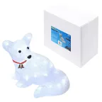Фигура светодиодная Лисенок 32 светодиода 32,5*22*25 см цвет свечения-белый IP20 ULD-M3225-032/STA WHITE IP20 FOX