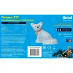 Фигура светодиодная Лисенок 32 светодиода 32,5*22*25 см цвет свечения-белый IP20 ULD-M3225-032/STA WHITE IP20 FOX