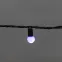 Гирлянда Мультишарики 20м, 200LED, диаметр 15мм, IP44, зеленый провод, свечение мульти (RG/RB), мигание, 230В