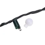 Гирлянда Мультишарики 20м, 200LED, диаметр 15мм, IP44, зеленый провод, свечение мульти (RG/RB), мигание, 230В