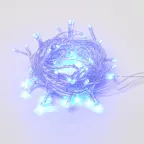Гирлянда светодиодная с контроллером, 5м 50 светодиодов ULD-S0500-050/DTA BLUE IP20 Синий свет Провод прозрачный