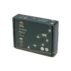 Гирлянда светодиодная Роса с контроллером 30м 300LED теплый белый IP20 230В зеленый провод