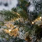 Дерево светодиодное Ёлочка снежная на батарейках 3АА не в комплекте 54х60см 30 светодиодов Теплый белый свет TM Uniel ULD-T5460-030/SNA/3AA WARM WHITE IP20 XMAS TREE SNOW