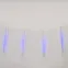 Занавес светодиодный фигурный Падающие звезды соединяемый 2,4х0,3м 8 подвесов 144 светодиода Синий свет Провод прозрачный ULD-E2403-144/DTK BLUE IP44 METEOR