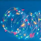 Гирлянда светодиодная 10м 100 светодиодов RGB свет Пульт ДУ (в/к) Провод прозрачный ULD-S1000-100/DTA/RC RGB IP44