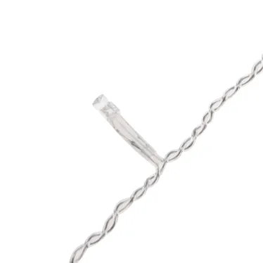 Гирлянда Бахрома со снежинками 2,4х0,9м 150LED белый прозрачный ПВХ IP20 свечение с динамикой 230В